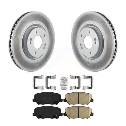 Rotors de frein à disque à revêtement avant et kit de plaquettes en céramique pour Kia Optima 2.0 2011 – 2015