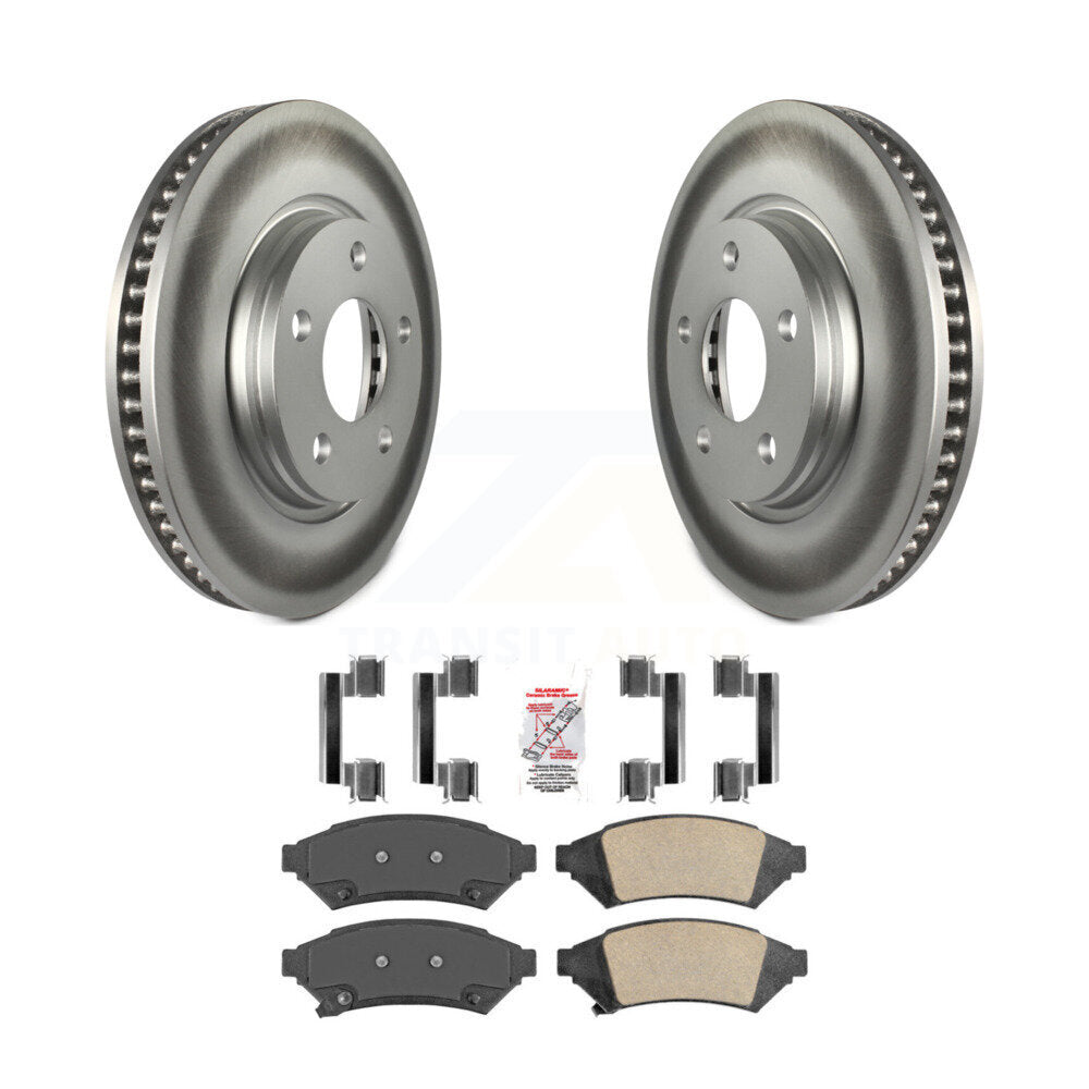 Rotor de frein à revêtement avant et Kit de plaquettes en céramique pour Buick Pontiac LaCrosse Grand Pri