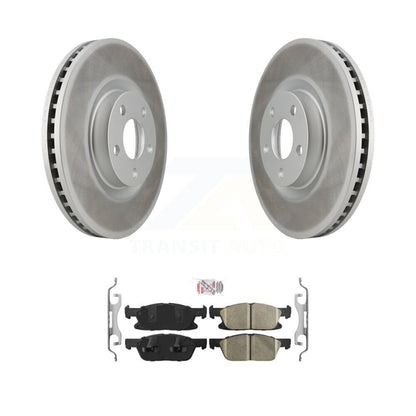 Kit de rotors de frein à disque à revêtement avant et de plaquettes en céramique pour Ford Edge KGA-100533