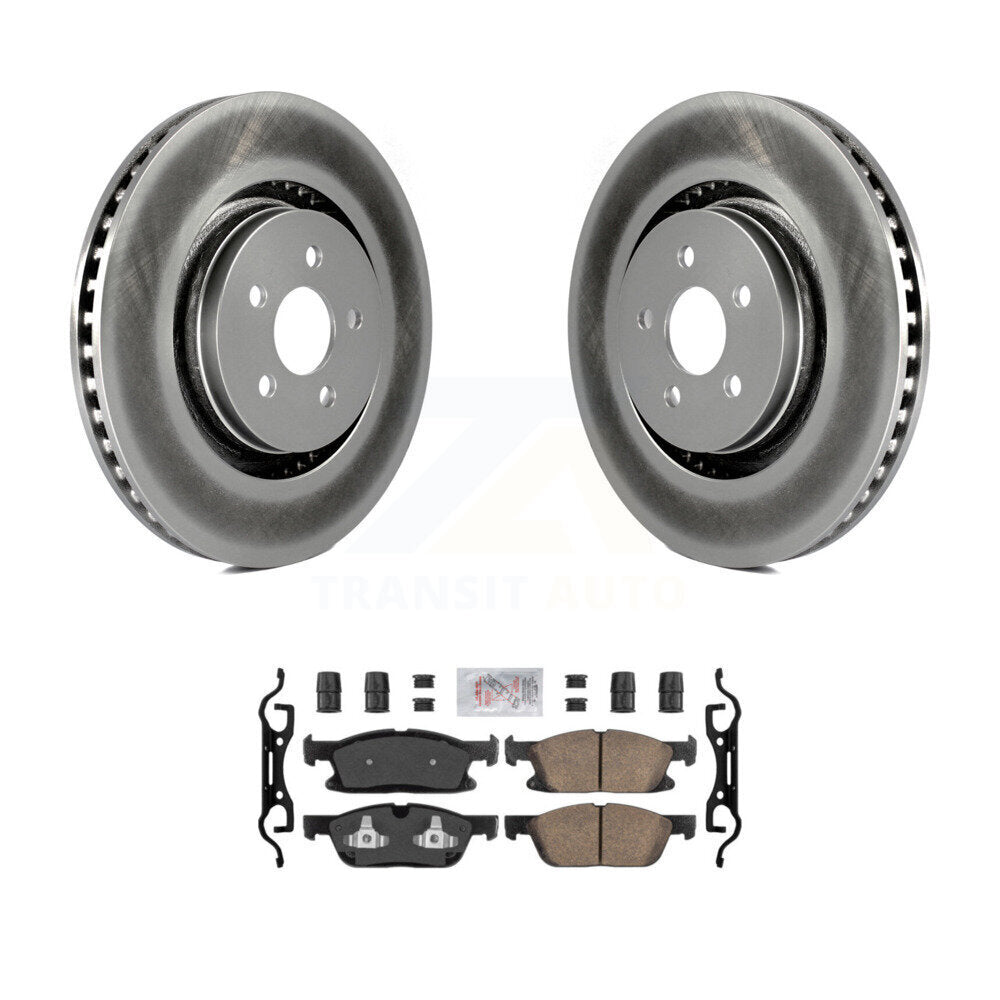 Kit de rotors de frein à disque et de plaquettes en céramique avec revêtement avant pour Lincoln Nautilus