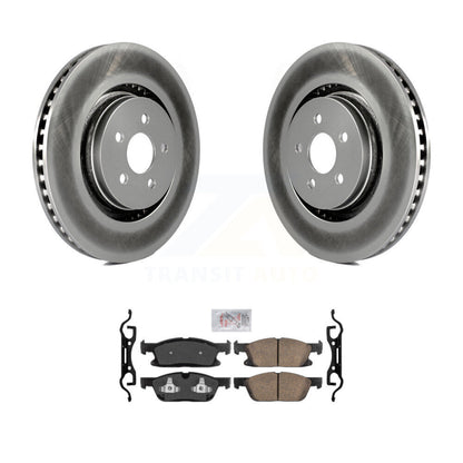 Rotor de frein à disque à revêtement avant et Kit de plaquettes en céramique pour Lincoln Nautilus Ford Edge