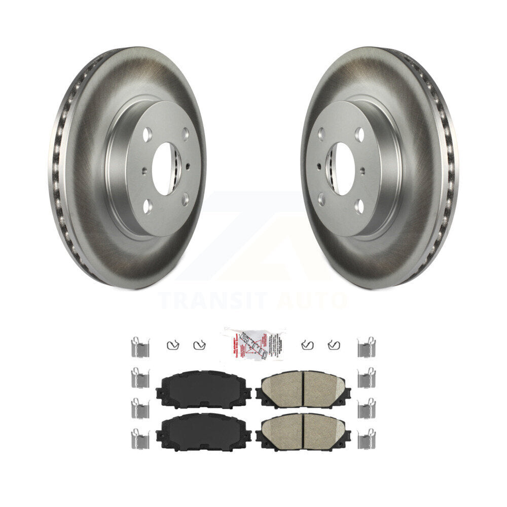 Rotors de frein à disque à revêtement avant, Kit de plaquettes en céramique pour Toyota Yaris Prius C Scion i