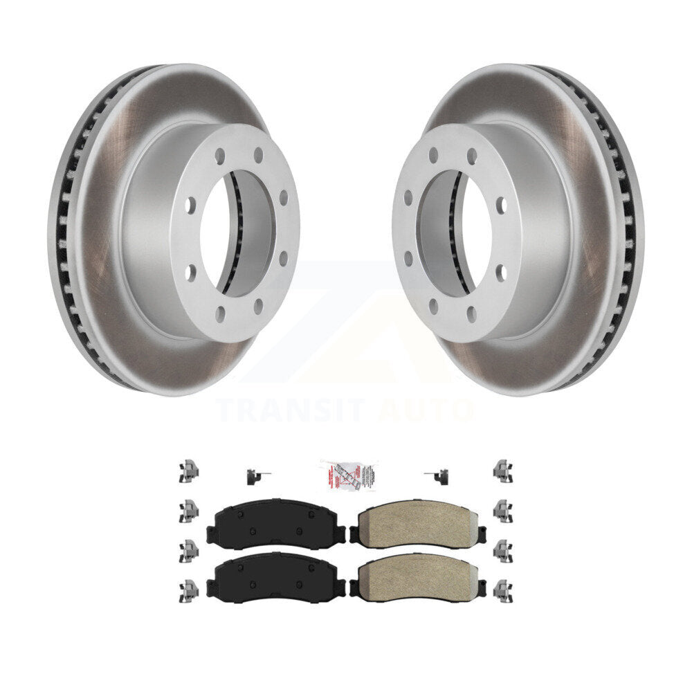 Kit de plaquettes semi-métalliques de Rotor de frein de manteau avant pour Ford F-250 Super Duty F-350 4W