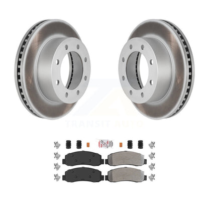Kit de rotor de frein à revêtement avant et de plaquettes semi-métalliques pour Ford F-250 Super Duty F-35