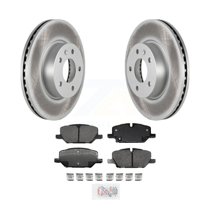 Kit de rotors de frein à disque et de plaquettes en céramique avec revêtement avant pour Cadillac CT4 KGA-100585