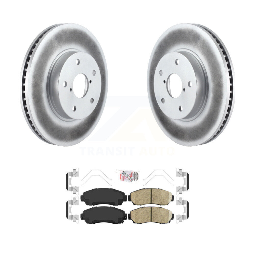Kit de rotor de frein à disque à revêtement avant et de plaquettes en céramique pour Subaru Legacy 2016 2.5 – 2019