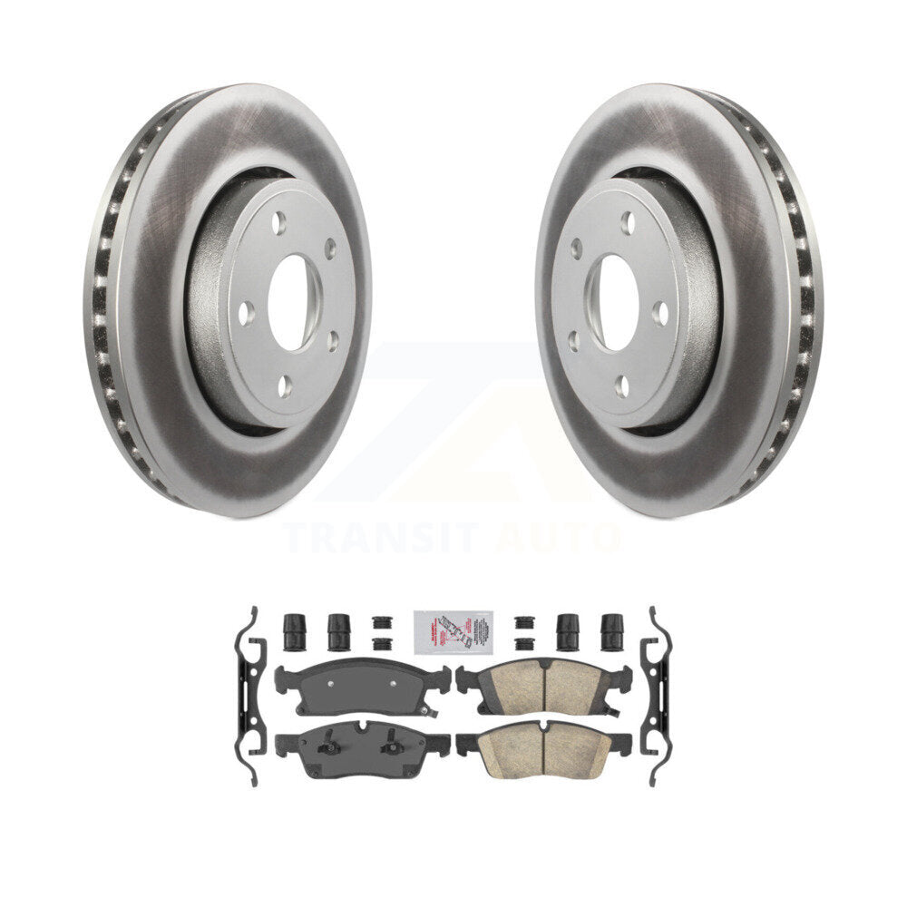 Rotor de frein à revêtement avant et Kit de plaquettes en céramique pour Jeep Grand Cherokee Dodge Durang