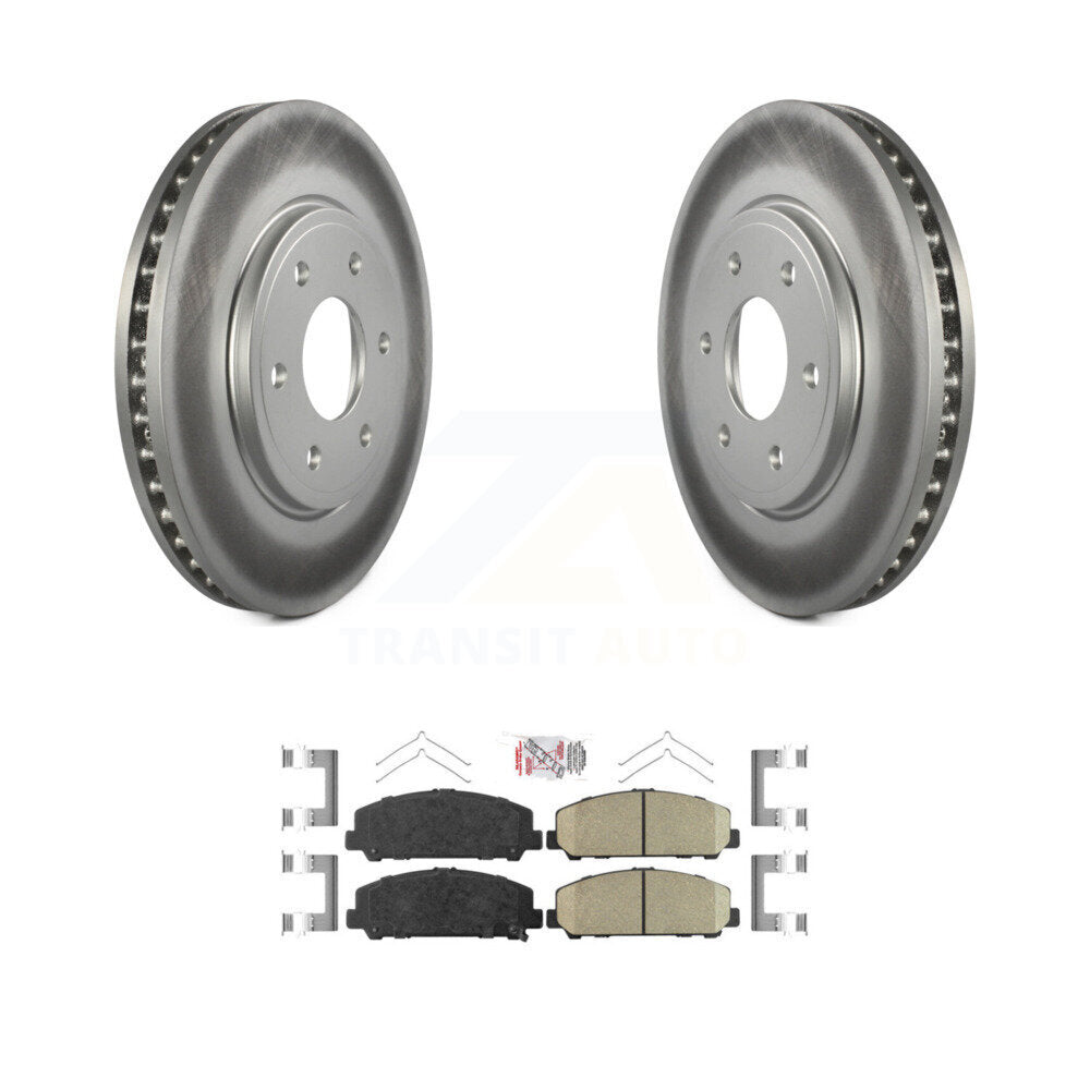 Kit de rotors de frein à disque et de plaquettes en céramique avec revêtement avant pour Suzuki Equator