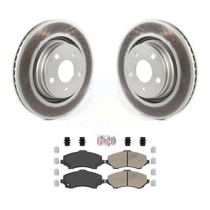 Rotors de frein à disque à revêtement avant et kit de plaquettes en céramique pour Jeep Wrangler JK