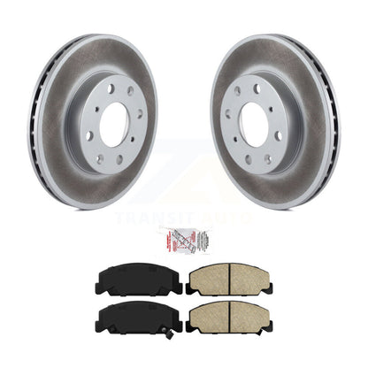Rotors de frein à disque à revêtement avant et Kit de plaquettes en céramique pour Honda Civic del Sol CRX