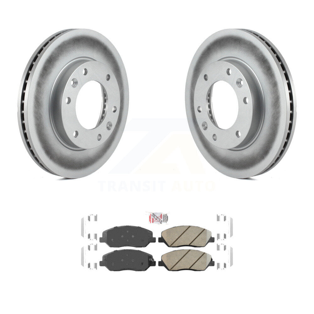 Rotor de frein à disque à revêtement avant et Kit de plaquettes en céramique pour Kia Sedona Hyundai Entourag