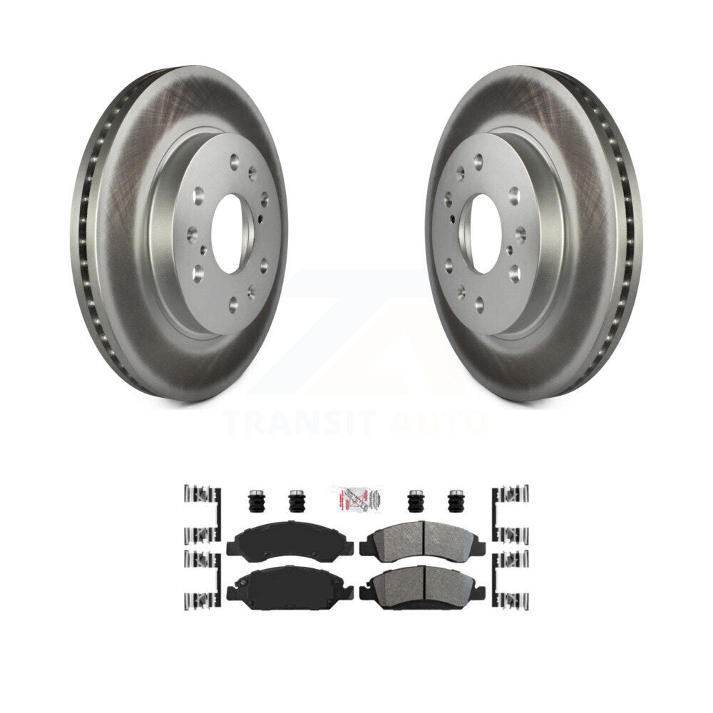 Kit de plaquettes semi-métalliques de Rotor de frein de manteau avant pour GMC Sierra 1500 Chevrolet Taho