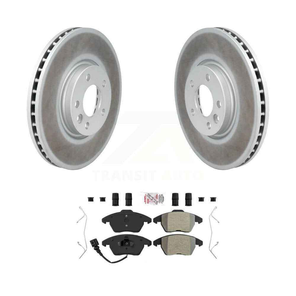 Kit de disques de frein à disque avec revêtement avant et plaquettes semi-métalliques pour Volkswagen CC
