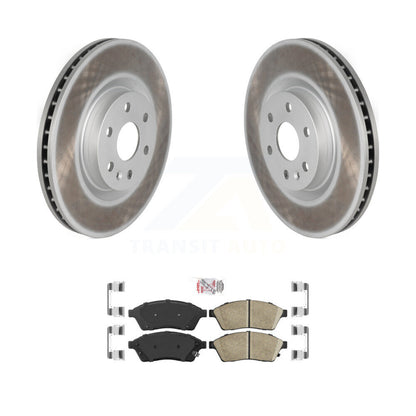 Rotors de frein à disque à revêtement avant et Kit de plaquettes en céramique pour Cadillac SRX Saab 9-4X