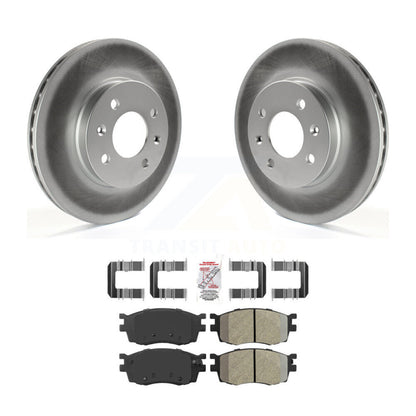 Kit de rotor de frein à revêtement avant et de plaquettes semi-métalliques pour Hyundai Accent Kia Rio Rio