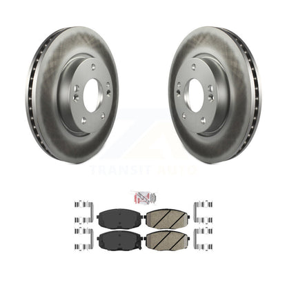 Rotors de frein à disque à revêtement avant et kit de plaquettes en céramique pour Hyundai Elantra