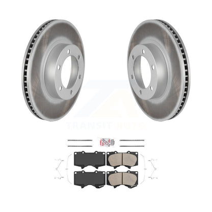Rotor de frein à disque à revêtement avant et Kit de plaquettes en céramique pour Toyota 4Runner Lexus GX47