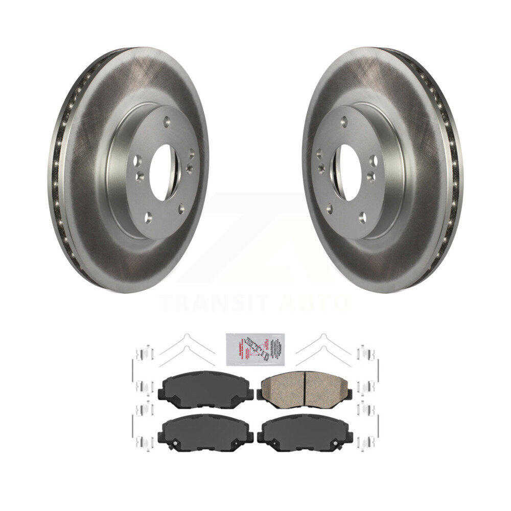 Kit de rotors de frein à disque à revêtement avant et de plaquettes en céramique pour Honda Civic CR-Z
