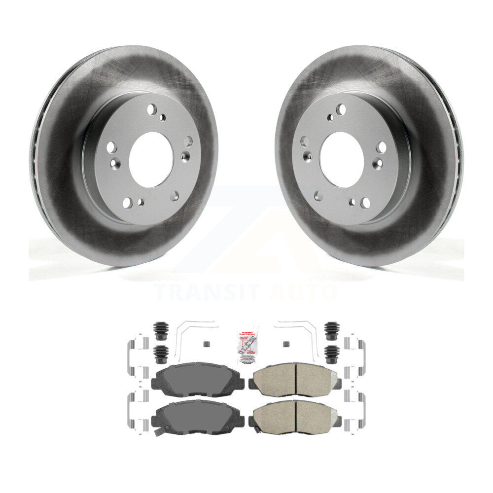 Rotors de frein à disque enduits avant et kit de plaquettes en céramique pour Honda Civic KGA-100771