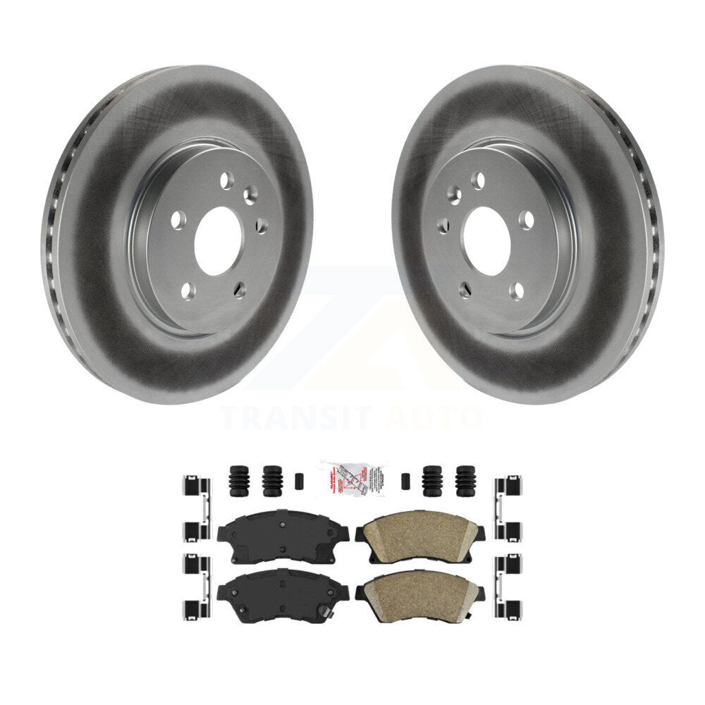 Rotor de frein à disque avec revêtement avant et kit de plaquettes en céramique pour Chevrolet Sonic R 2013-2014