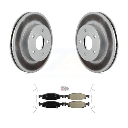 Rotors de frein à disque à revêtement avant et kit de plaquettes semi-métalliques pour Jeep Grand Cheroke