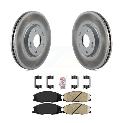 Rotors de frein à disque à revêtement avant et Kit de plaquettes en céramique pour Kia Amanti Hyundai XG35