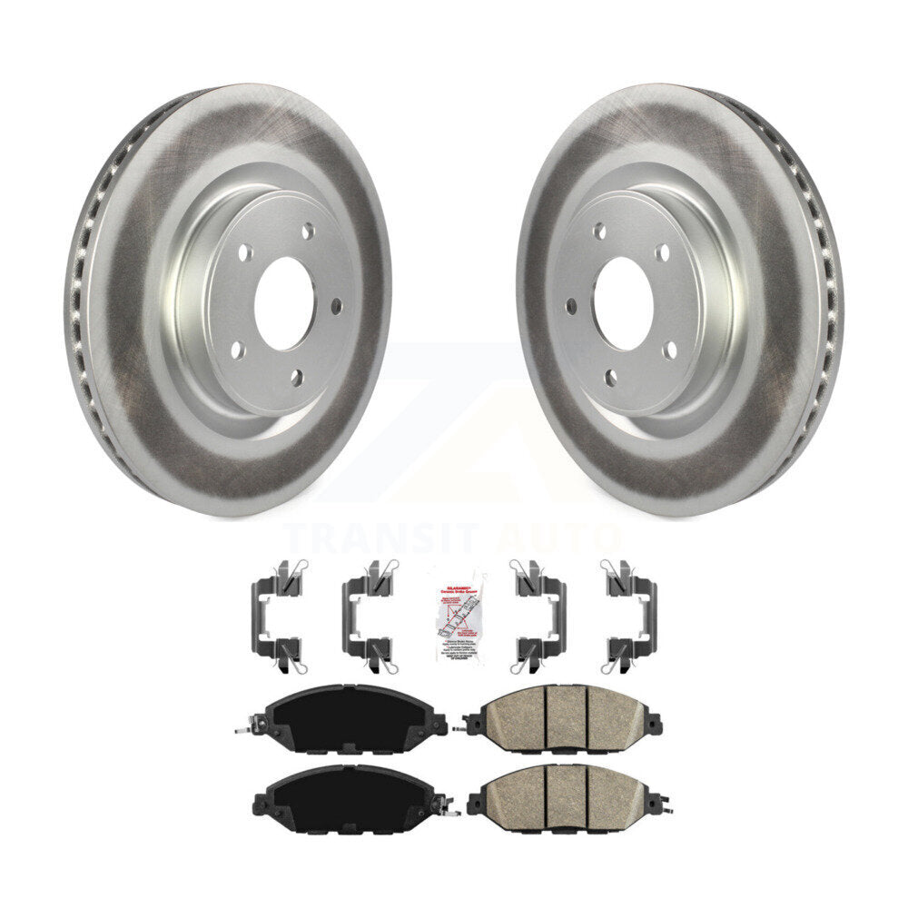 Rotor de frein à revêtement avant et Kit de plaquettes en céramique pour Nissan Murano Pathfinder INFINIT