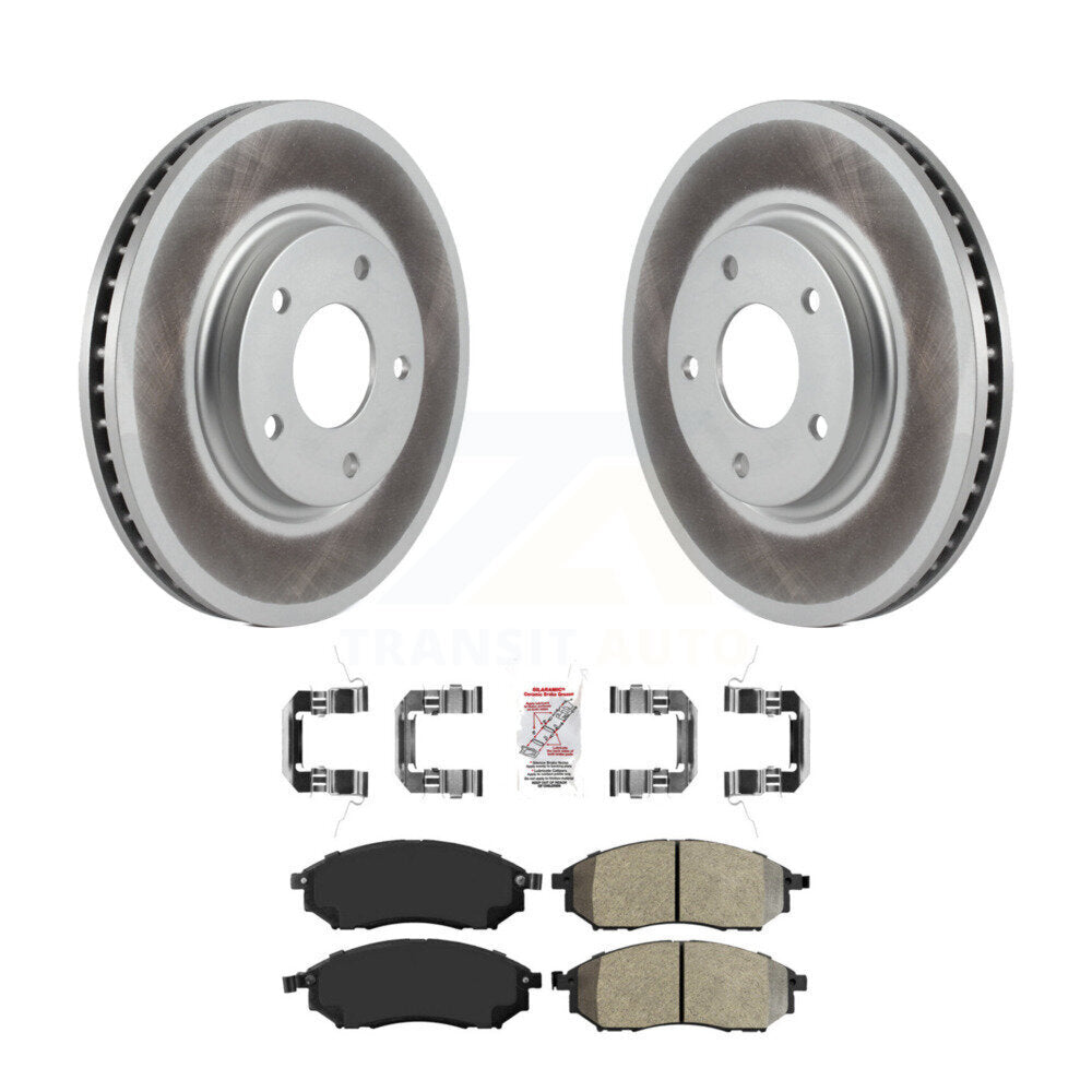 Kit de rotors de frein à disque à revêtement avant et de plaquettes semi-métalliques pour INFINITI Q45 M45