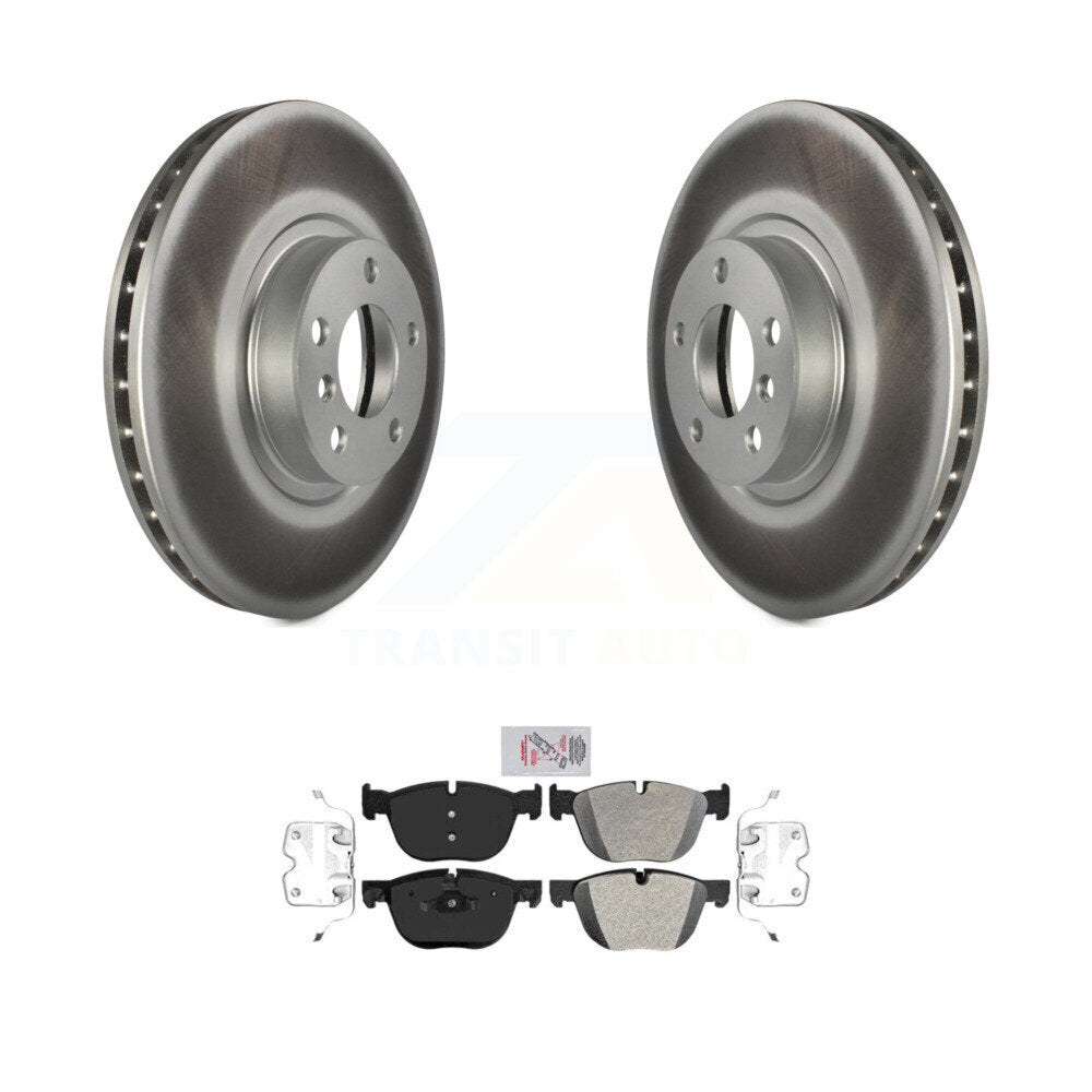 Kit de disques de frein à disque avec revêtement avant et plaquettes semi-métalliques pour BMW X5 X6