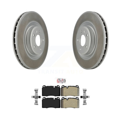 Rotors de frein à disque à revêtement avant et kit de plaquettes semi-métalliques pour Audi Q5 KGA-10090