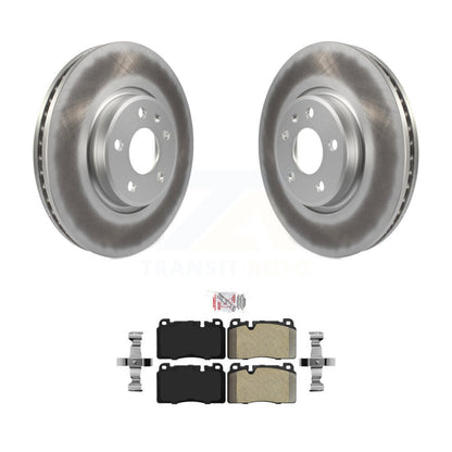 Rotors de frein à disque à revêtement avant et kit de plaquettes semi-métalliques pour Audi Q5 KGA-10091