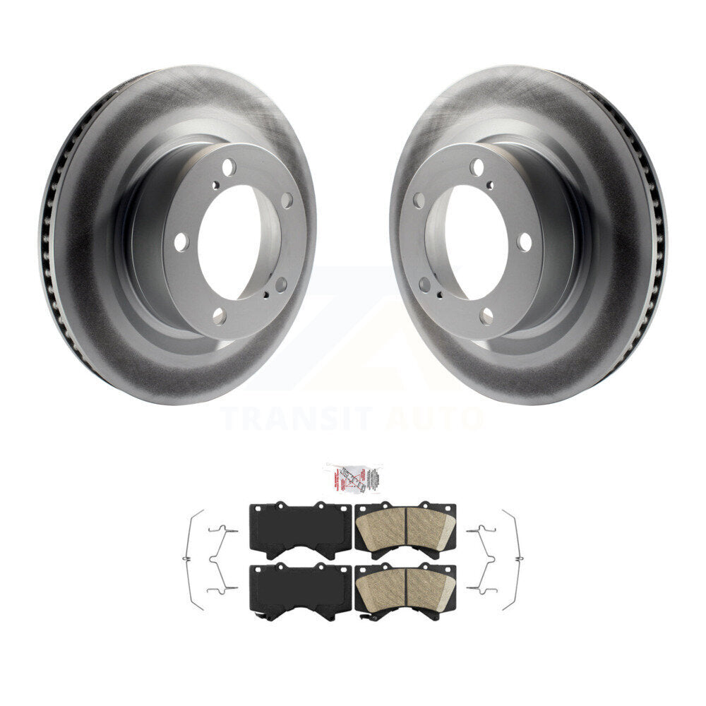 Kit de rotor de frein et de plaquettes en céramique avec revêtement avant, pour Toyota Tundra Sequoia Lexus LX57