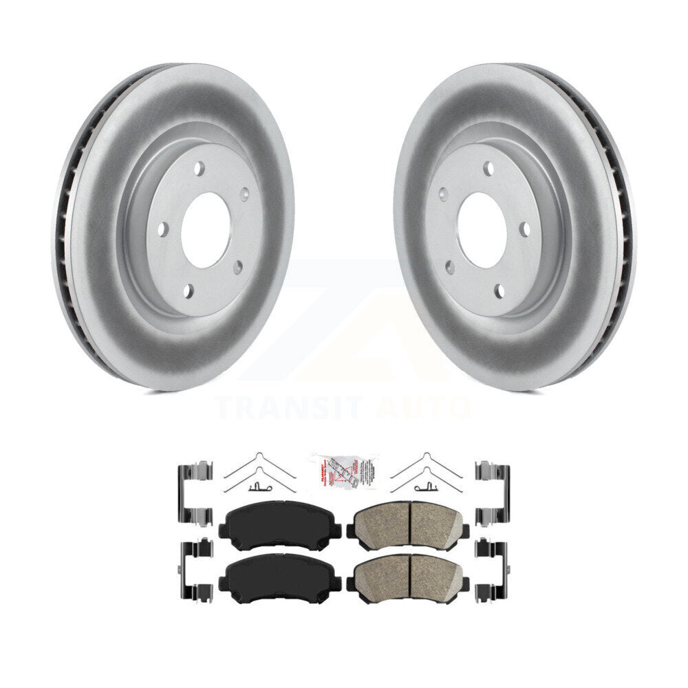Kit de rotors de frein à disque et de plaquettes en céramique avec revêtement avant pour Nissan Rogue Select