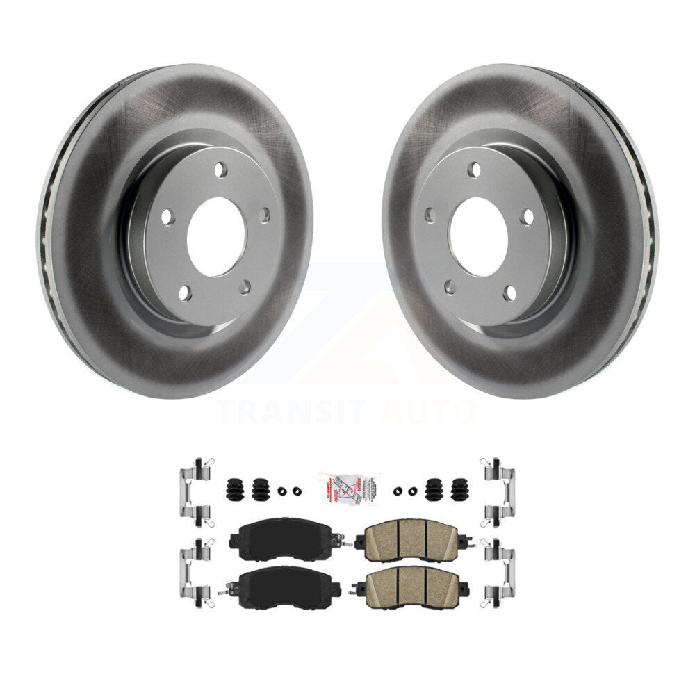 Kit de rotors de frein à disque à revêtement avant et de plaquettes en céramique pour Nissan Altima KGA-10093