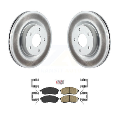 Kit de rotors de frein à disque à revêtement avant et de plaquettes en céramique pour Nissan Altima KGA-10093