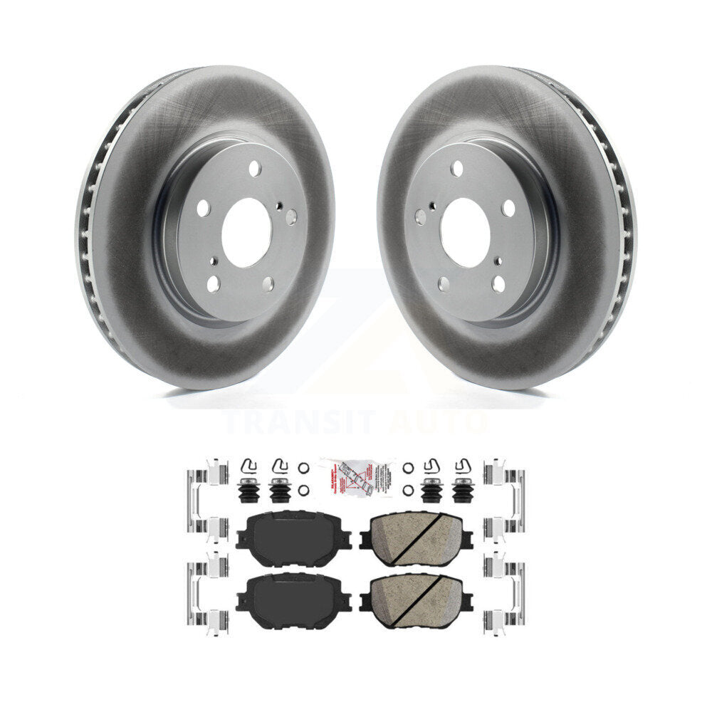 Kit de rotors de frein à disque à revêtement avant et de plaquettes en céramique pour Lexus IS250 KGA-100949