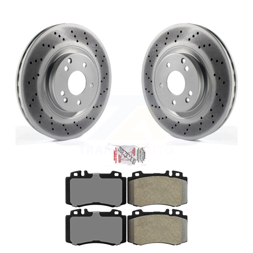 Kit de plaquettes de frein semi-métalliques pour rotors de frein avant, pour Mercedes-Benz C230 SLK350 C32