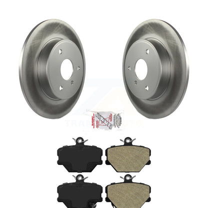Rotors de frein à disque à revêtement avant et kit de plaquettes semi-métalliques pour Smart Fortwo