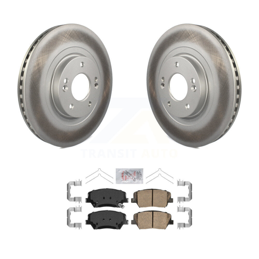 Kit de plaquettes de frein en céramique, Rotors à revêtement avant, pour Kia Sorento Hyundai Santa Fe Spor