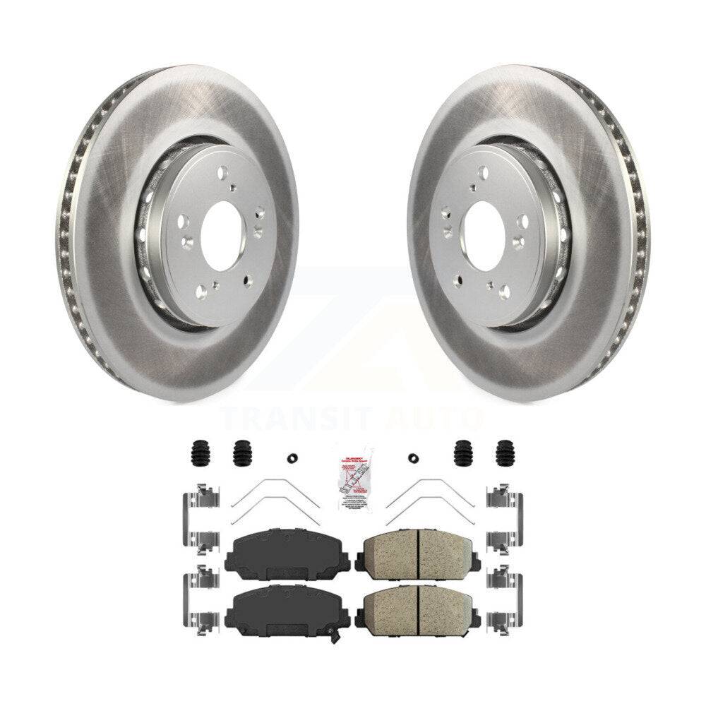 Rotors de frein à disque à revêtement avant et kit de plaquettes en céramique pour Acura RDX 2013-2018