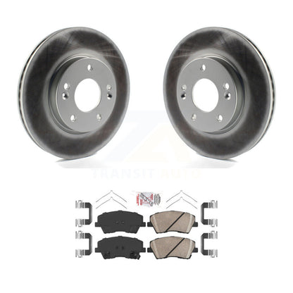 Rotors de frein à disque à revêtement avant et kit de plaquettes en céramique pour Hyundai Elantra