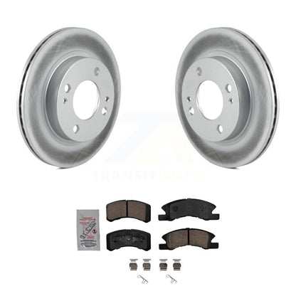 Rotors de frein à disque à revêtement avant et kit de plaquettes en céramique pour Mitsubishi Mirag 2014-2015