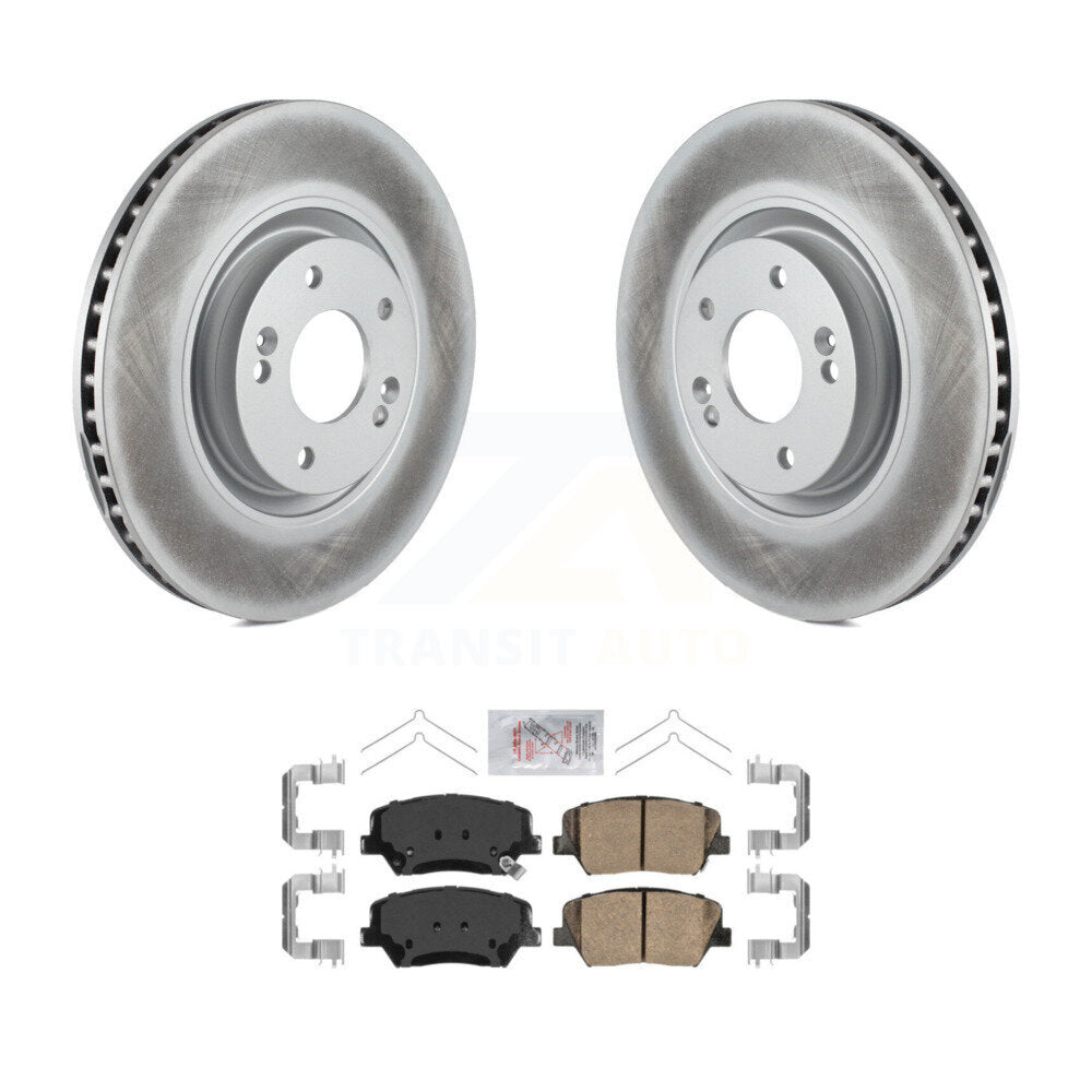 Kit de rotors de frein à disque à revêtement avant et de plaquettes en céramique pour Hyundai Nexo 2019 – 2022