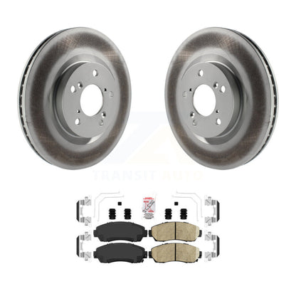 Kit de rotors de frein à disque et de plaquettes en céramique avec revêtement avant pour Honda Odyssey 2011-2014