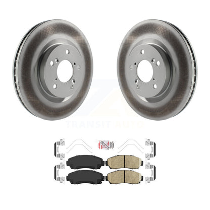 Kit de rotors de frein à disque et de plaquettes en céramique avec revêtement avant pour Honda Odyssey 2011-2014
