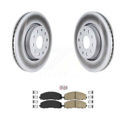 Rotors de frein à disque à revêtement avant et kit de plaquettes en céramique pour Jeep Wrangler Gladiator