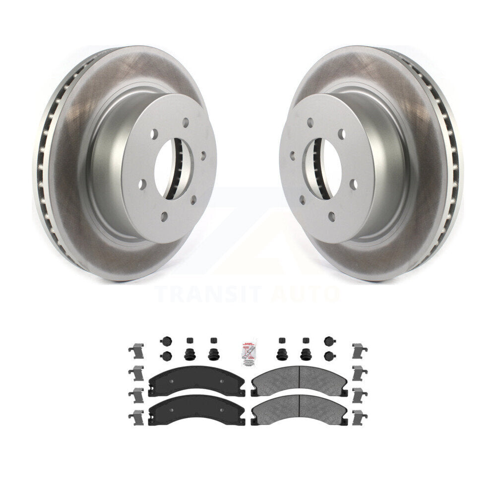 Kit de plaquettes de frein à disque semi-métalliques pour rotors de frein avant pour Nissan TITAN X 2016 – 2024