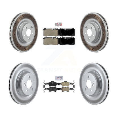 Kit de rotors de frein à revêtement semi-métallique avant et arrière, pour Mercedes-Benz S550 S45