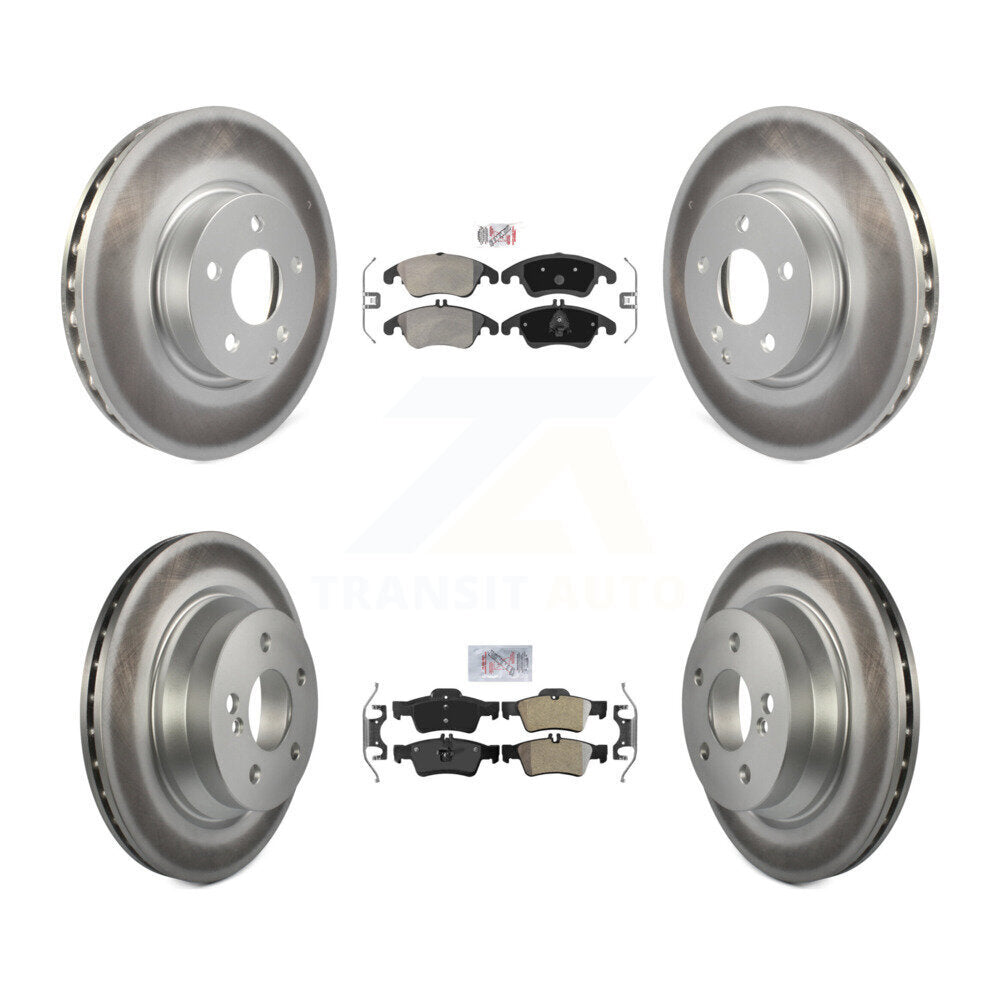 Kit de rotors de frein à revêtement semi-métallique avant et arrière, pour Mercedes-Benz E350 E40