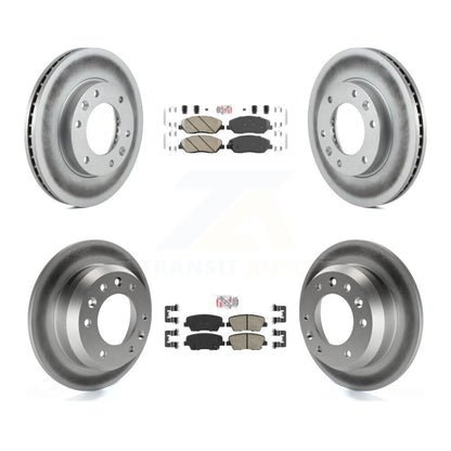 Kit de plaquettes en céramique avant et arrière et Rotor de frein revêtu, pour Kia Sedona Hyundai Entourag